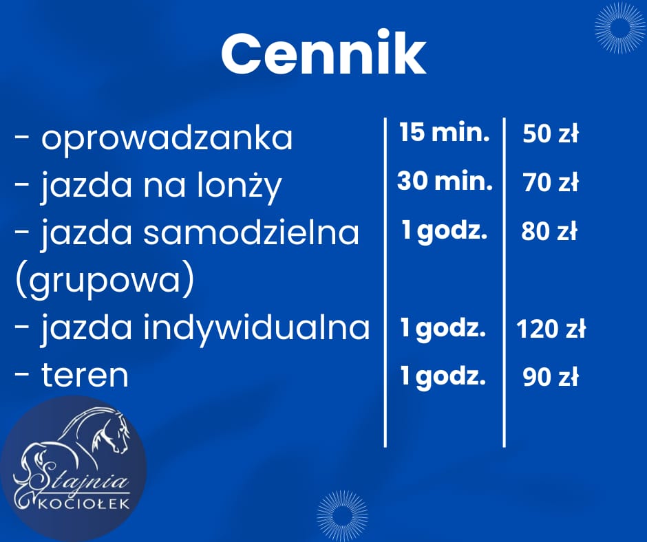 Cennik jazd konnych